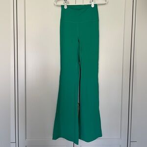 Lululemon Green Groove Flare Leggings